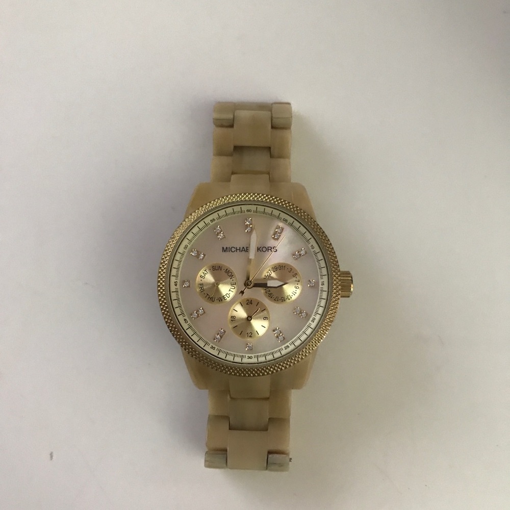 Michael kors tortoise shell watch